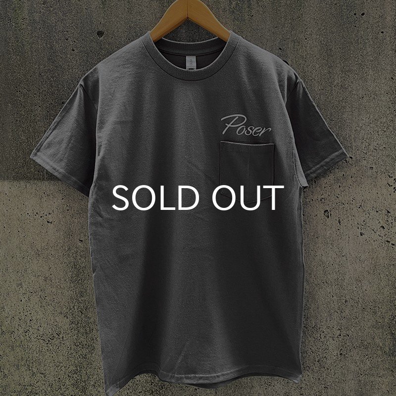 画像5: POSER POCKET Tシャツ (CHARCOAL) (5)