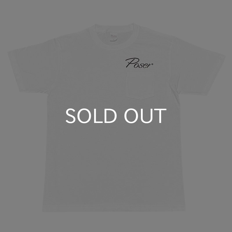 画像1: POSER POCKET Tシャツ (WHITE/BLACK) (1)