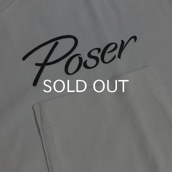 画像2: POSER POCKET Tシャツ (WHITE/BLACK) (2)