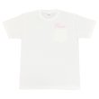 画像1: POSER POCKET Tシャツ (WHITE/PINK) (1)