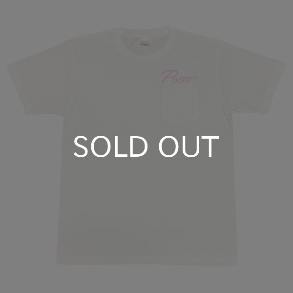 画像1: POSER POCKET Tシャツ (WHITE/PINK) (1)