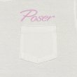 画像3: POSER POCKET Tシャツ (WHITE/PINK) (3)