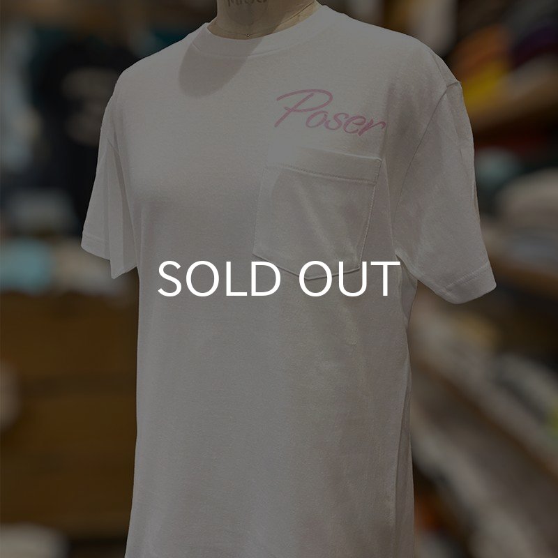 画像4: POSER POCKET Tシャツ (WHITE/PINK) (4)