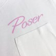 画像1: POSER POCKET Tシャツ (WHITE/PINK) (1)