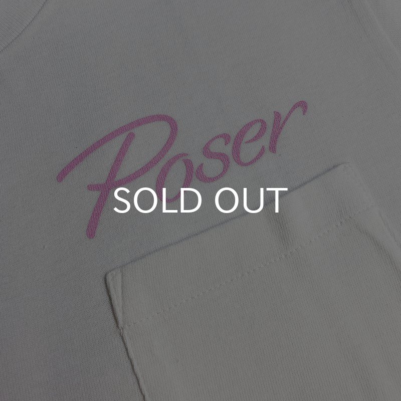 画像2: POSER POCKET Tシャツ (WHITE/PINK) (2)