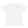 画像1: POSER POCKET Tシャツ (WHITE/RED) (1)