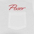 画像3: POSER POCKET Tシャツ (WHITE/RED) (3)