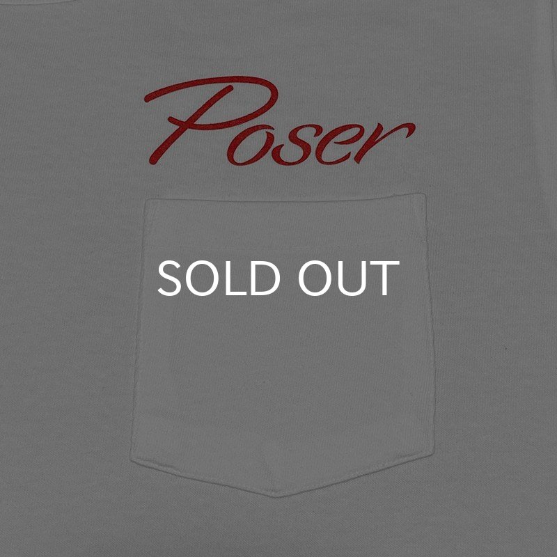 画像3: POSER POCKET Tシャツ (WHITE/RED) (3)