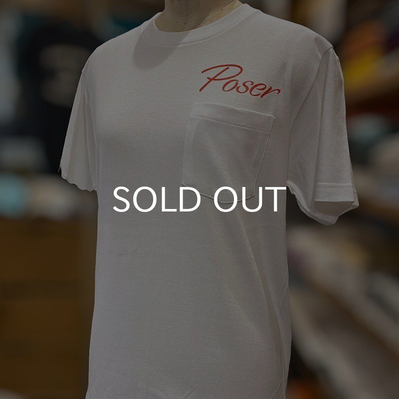 画像4: POSER POCKET Tシャツ (WHITE/RED) (4)