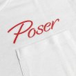 画像2: POSER POCKET Tシャツ (WHITE/RED) (2)