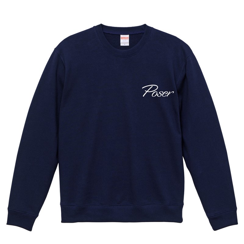 画像2: POSER CREWNECK (NAVY) (2)