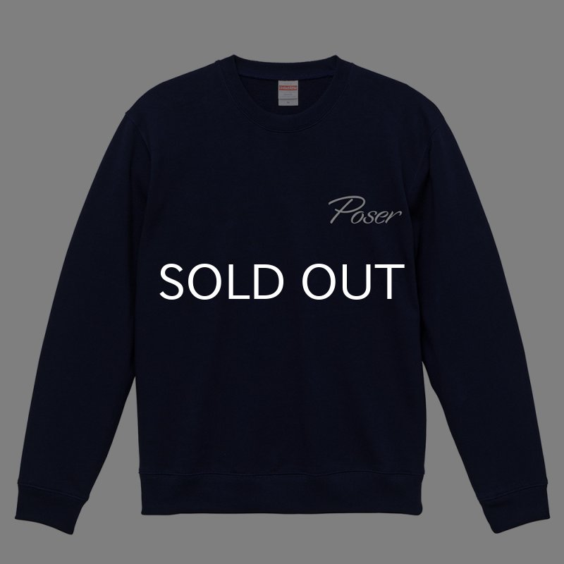 画像2: POSER CREWNECK (NAVY) (2)