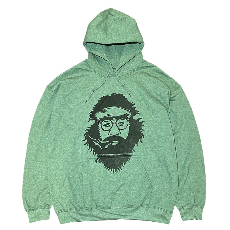 画像1: SMOKE HOODIE (HEATHER DARK GREEN) (1)