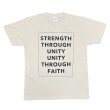 画像1: STRENGTH THROUGH UNITY Tシャツ (LIGHT BEIGE)【メンバー割有】 (1)