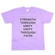 画像1: STRENGTH THROUGH UNITY Tシャツ (LIGHT PURPLE) (1)