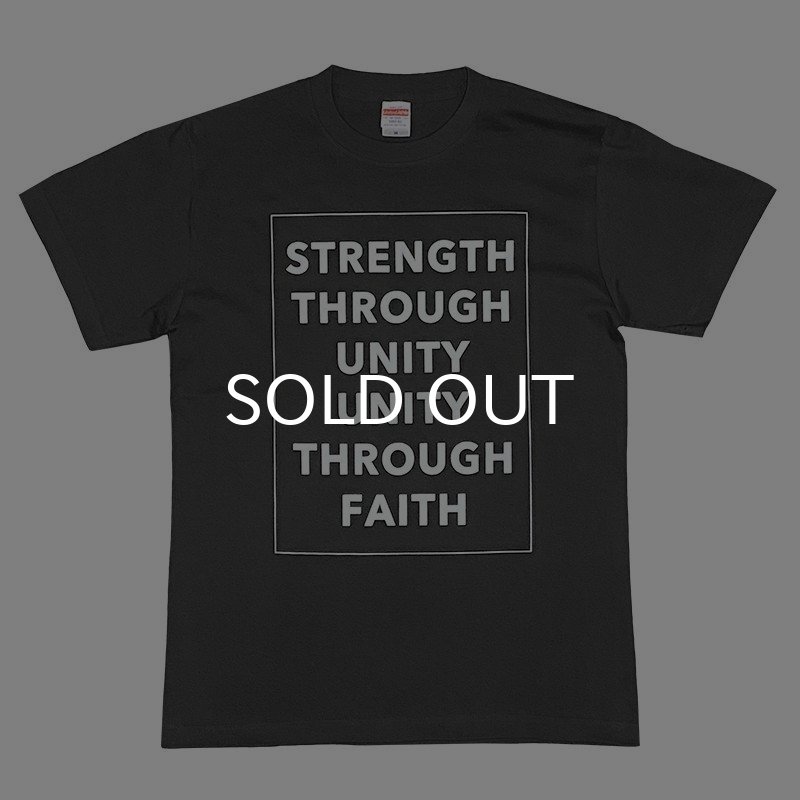 画像1: STRENGTH THROUGH UNITY Tシャツ (SUMI BLACK) (1)