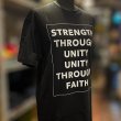 画像3: STRENGTH THROUGH UNITY Tシャツ (SUMI BLACK)【メンバー割有】 (3)