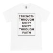 画像1: STRENGTH THROUGH UNITY Tシャツ (WHITE)【メンバー割有】 (1)