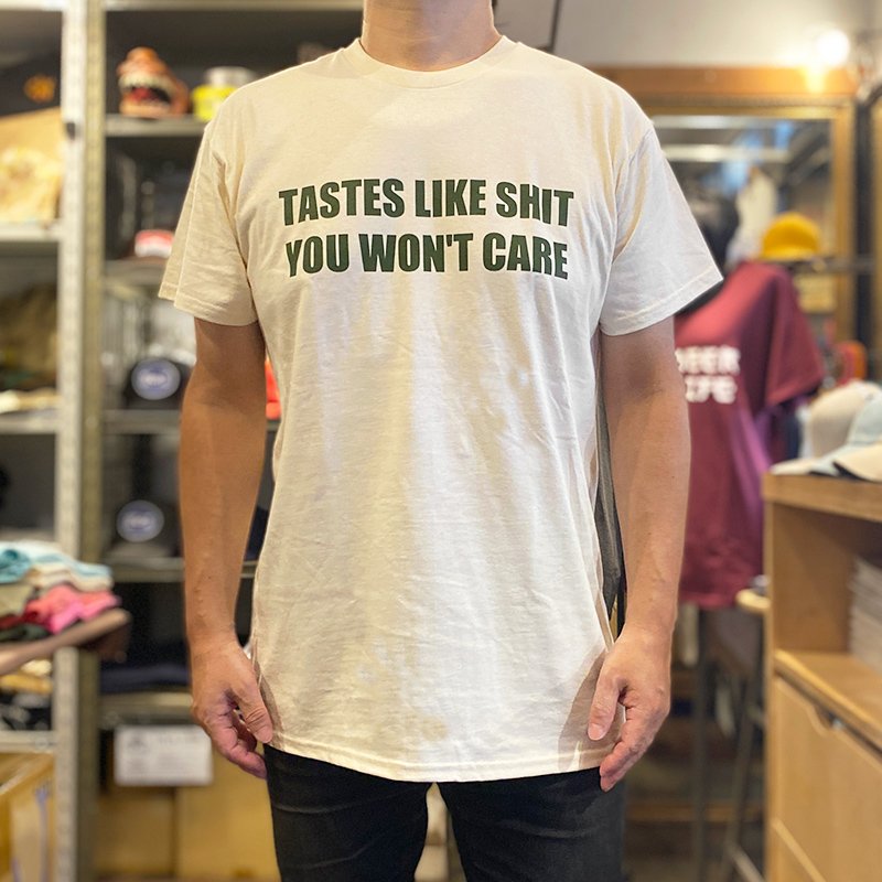 画像3: TASTES LIKE SHIT, YOU WON'T CARE Tシャツ (NATURAL/MOSS) (3)