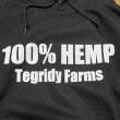 画像2: 【SALE】100% HEMP TEGRIDY FARMS HOODIE (BLACK) (2)