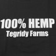 画像2: 【SALE】100% HEMP TEGRIDY FARMS ロングスリーブTシャツ (BLACK) (2)