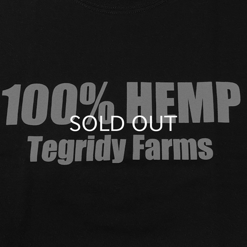 画像2: 100% HEMP TEGRIDY FARMS ロングスリーブTシャツ (BLACK) (2)