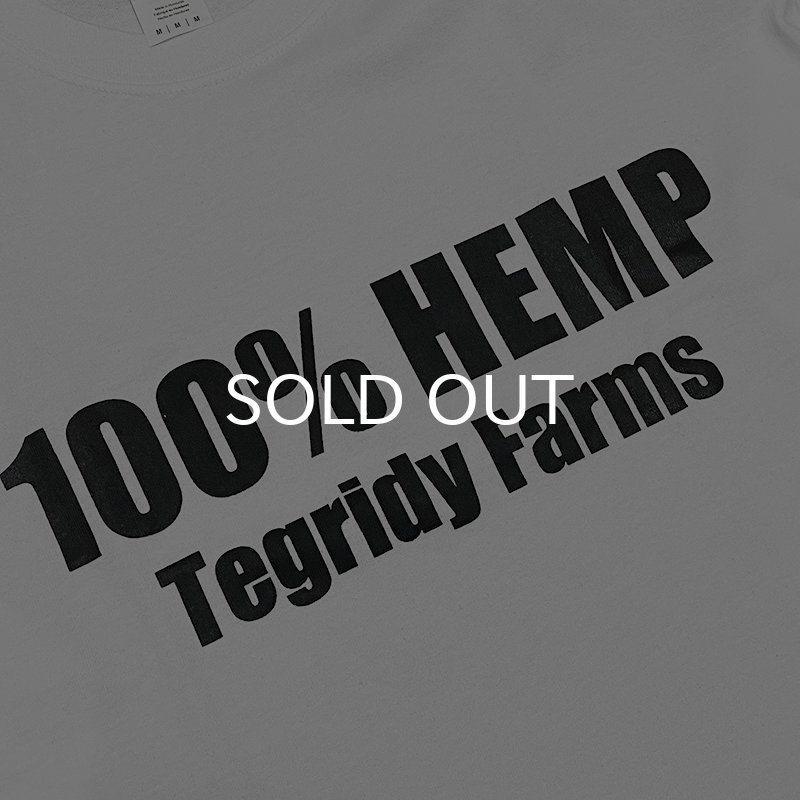 画像2: 【SALE】100% HEMP TEGRIDY FARMS ロングスリーブTシャツ (WHITE) (2)