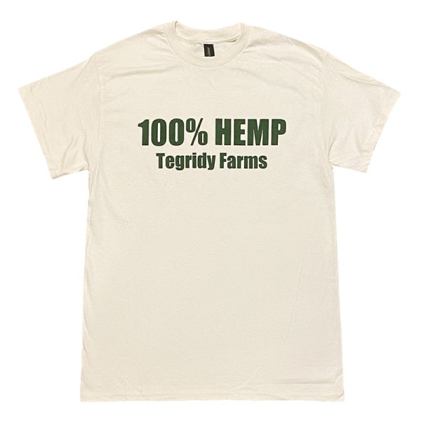 画像1: 100% HEMP TEGRIDY FARMS Tシャツ (NATURAL/MOSS) (1)