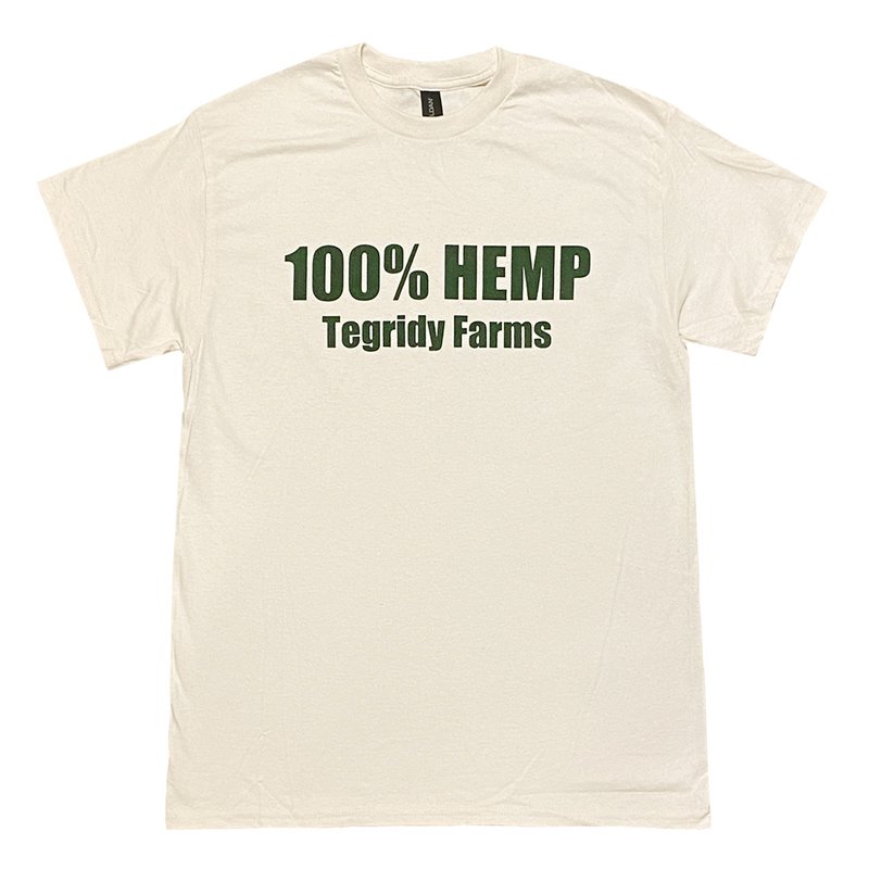 画像1: 100% HEMP TEGRIDY FARMS Tシャツ (NATURAL/MOSS) (1)
