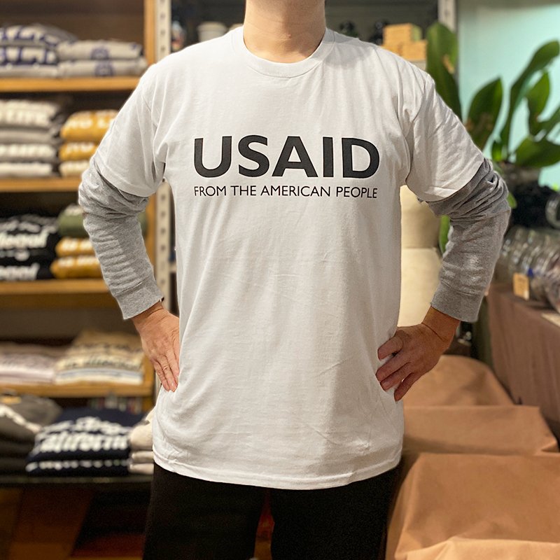 画像3: USAID Tシャツ / LOGO (WHITE) (3)