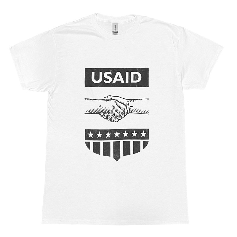 画像1: USAID Tシャツ / SEAL (WHITE) (1)
