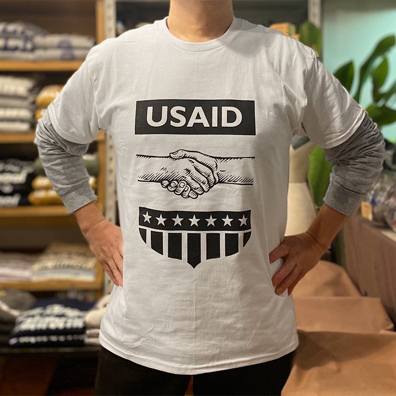 画像4: USAID Tシャツ / SEAL (WHITE) (4)