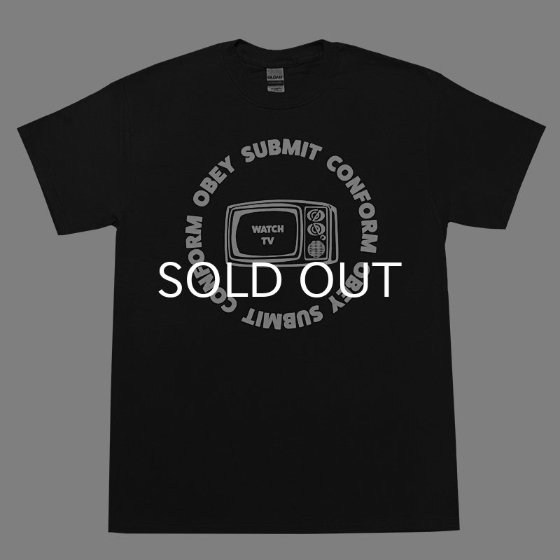 画像1: WATCH TV Tシャツ (BLACK) (1)