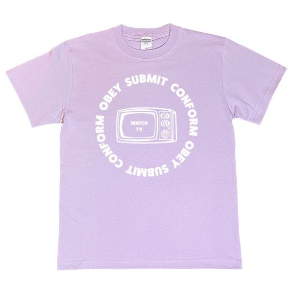 画像1: WATCH TV Tシャツ (LIGHT PURPLE) (1)