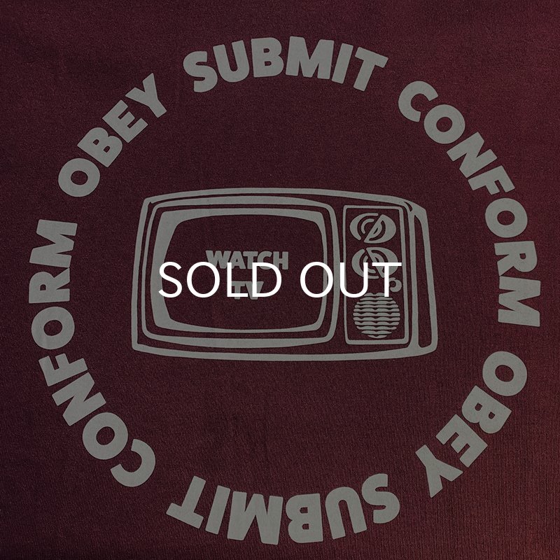 画像2: WATCH TV Tシャツ (MAROON) (2)