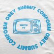 画像2: WATCH TV Tシャツ (WHITE/SAX) (2)