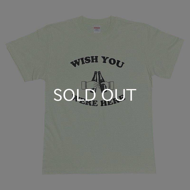 画像1: WISH YOU WERE HERE Tシャツ (FROST GREEN) (1)