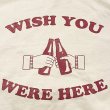 画像2: WISH YOU WERE HERE Tシャツ (NATURAL/BORDEAUX) (2)
