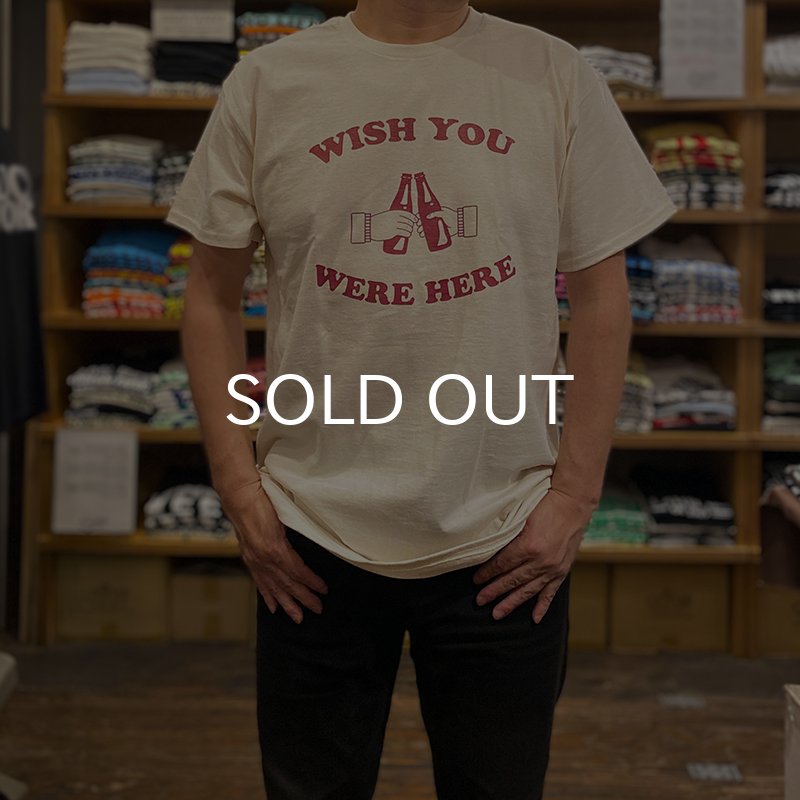 画像5: WISH YOU WERE HERE Tシャツ (NATURAL/BORDEAUX) (5)