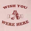 画像2: WISH YOU WERE HERE Tシャツ (PINK/BORDEAUX) (2)
