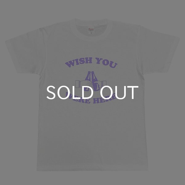 画像1: 【SALE】WISH YOU WERE HERE Tシャツ (WHITE/LAVENDER) (1)