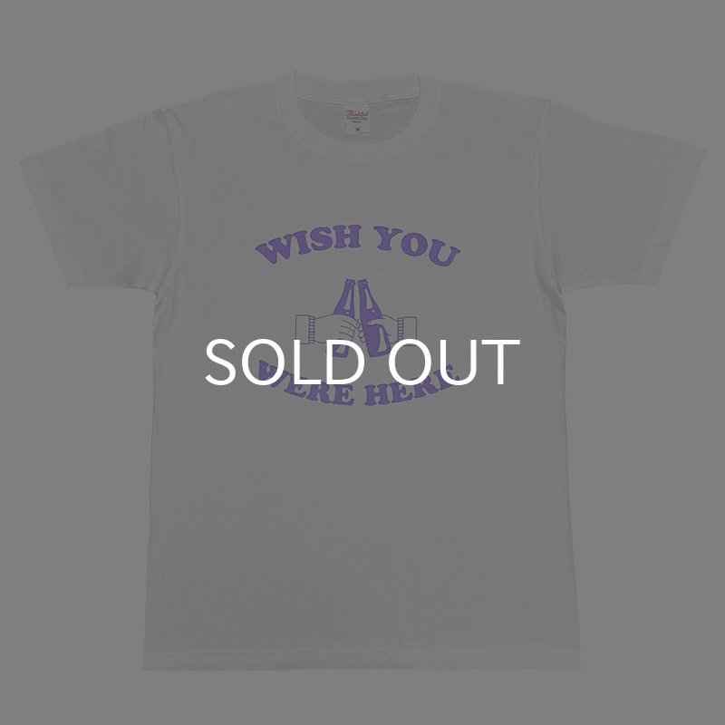 画像1: 【SALE】WISH YOU WERE HERE Tシャツ (WHITE/LAVENDER) (1)