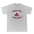 画像1: WISH YOU WERE HERE Tシャツ (HEATHER GREY/BORDEAUX) (1)