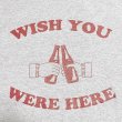画像2: WISH YOU WERE HERE Tシャツ (HEATHER GREY/BORDEAUX) (2)