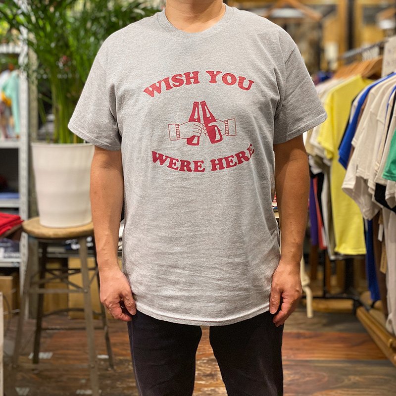 画像3: WISH YOU WERE HERE Tシャツ (HEATHER GREY/BORDEAUX) (3)