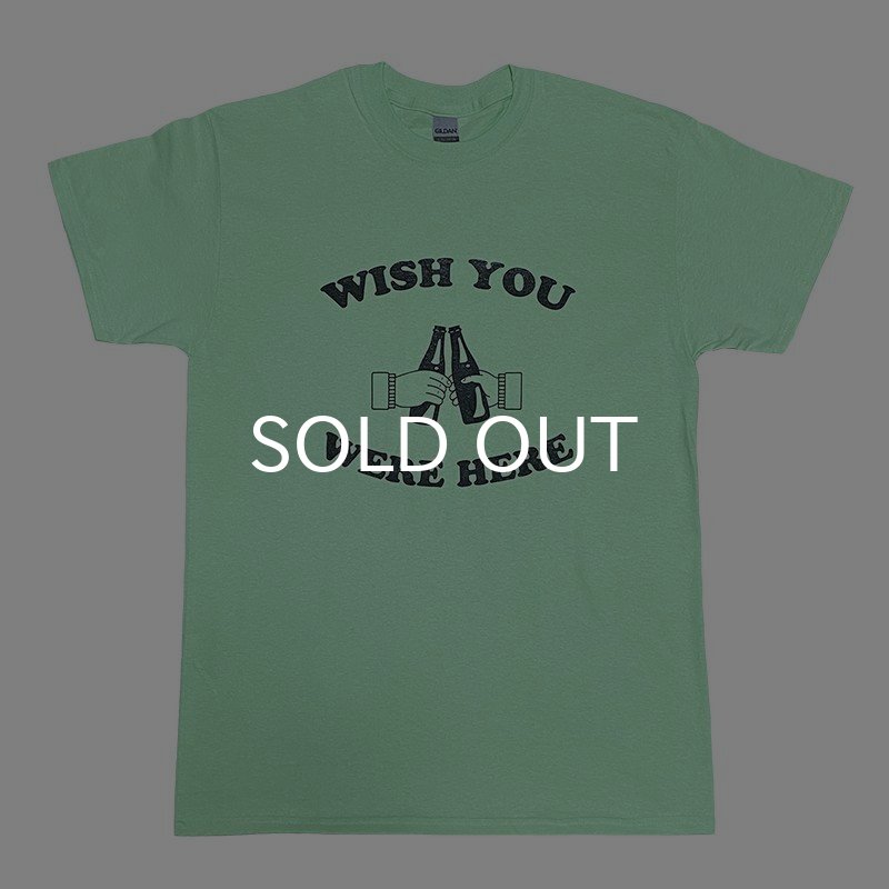 画像1: WISH YOU WERE HERE Tシャツ (MINT GREEN) (1)