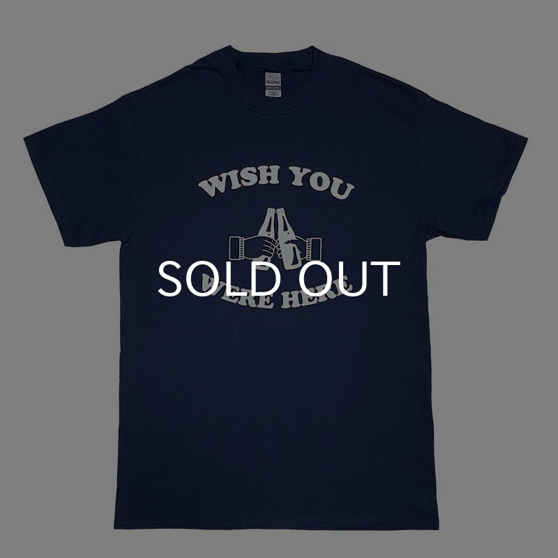 画像1: WISH YOU WERE HERE Tシャツ (NAVY) (1)