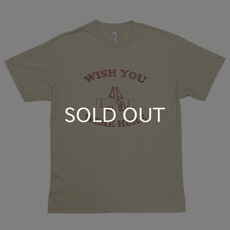 画像1: WISH YOU WERE HERE Tシャツ (SAND/BROWN) (1)