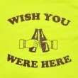 画像2: WISH YOU WERE HERE Tシャツ (SAFETY GREEN/BROWN) (2)