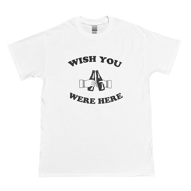画像1: WISH YOU WERE HERE Tシャツ (WHITE) (1)